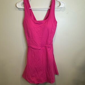 Elegant Pink Sleeveless Dress